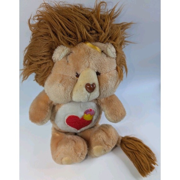 Vintage 1984 Care Bears Cousins Brave Heart Lion ~ 13" Plush Stuffed Kenner - Picture 5 of 16